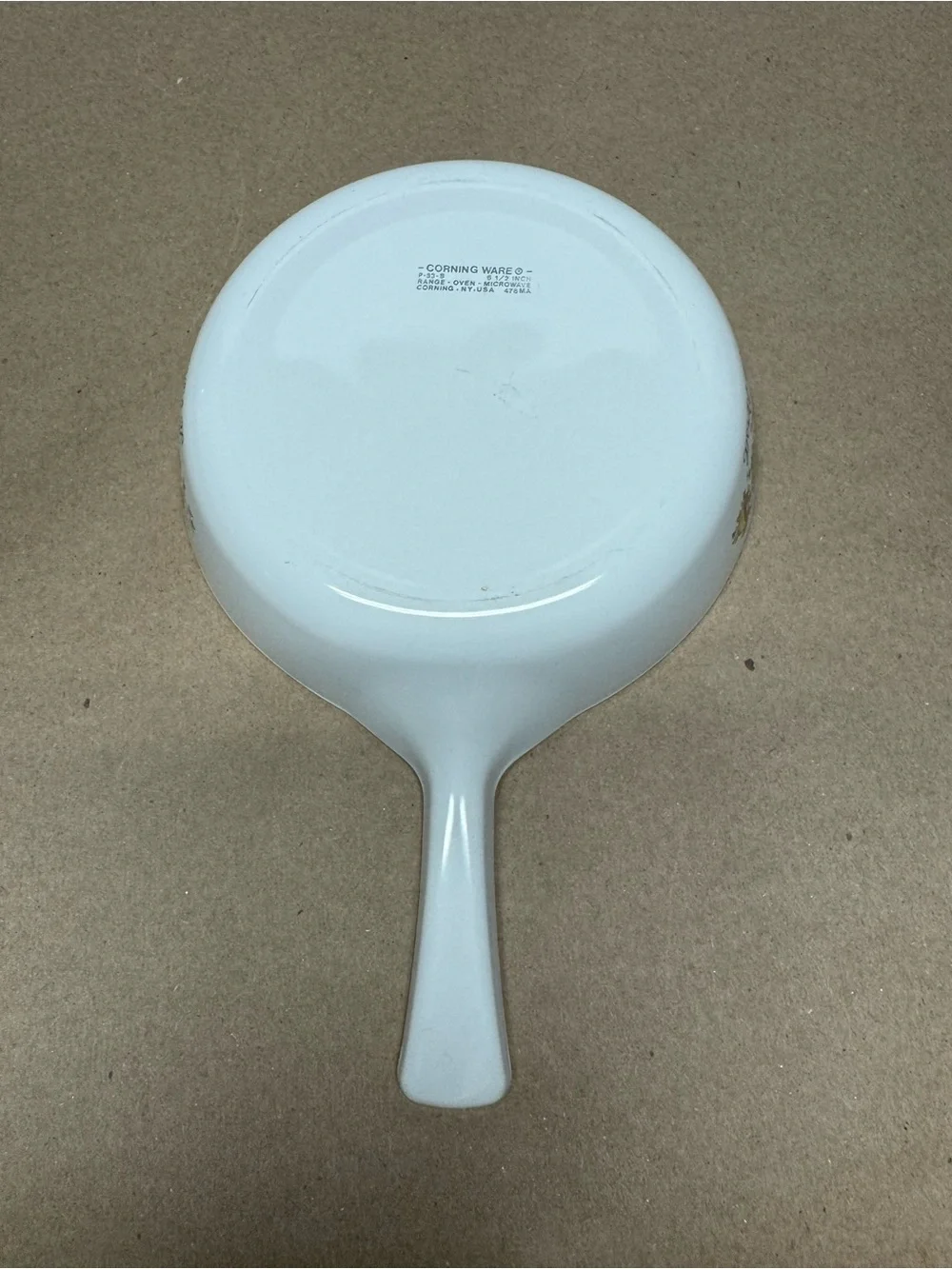 Corningware White Le Persil Ceramic Serving Dish with Vegetable Design